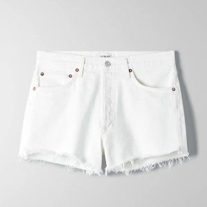 Aritzia Agolde Parker Shorts White Size 28